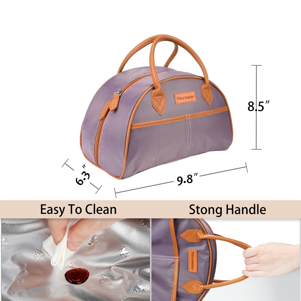 Insulated Lunch Bag for Women Thermal Tote Work Office Picnic Cooler