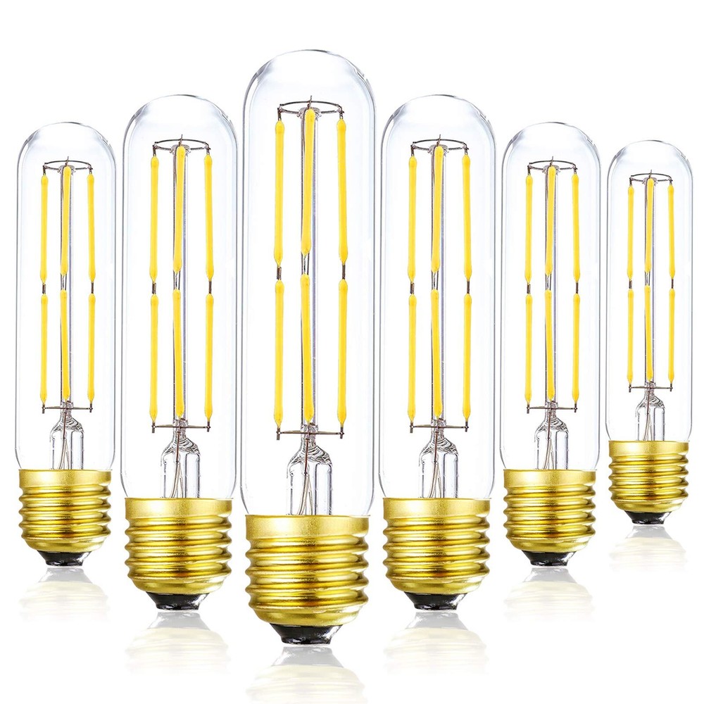 Tube Led Bulb,Dimmable T10 Edison Led Tubular Bulb 5000k Cool White, 60 Watt ...