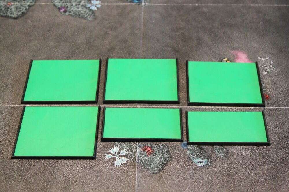 WARHAMMER FANTASY BATTLES -x6 ORIGINAL MODULAR MOVEMENT TRAYS PLASTIC -OLD WORLD
