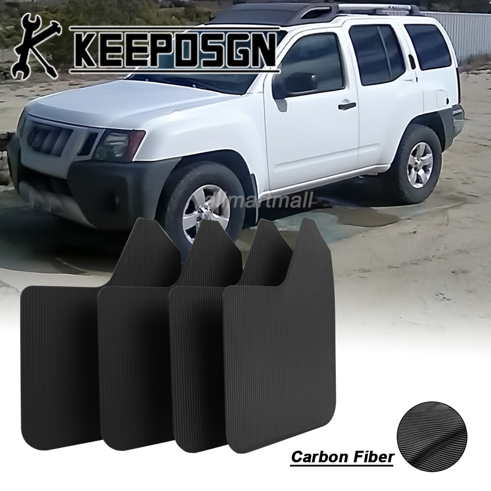 For Nissan Xterra CARBON FIBER SUV Mud Flaps Splash Guards Wheel Fender Flares