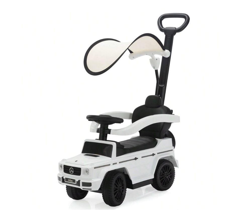 Best Kids Mercedes G-Wagon 3-in-1 Push Ride-On Stroller Car in White