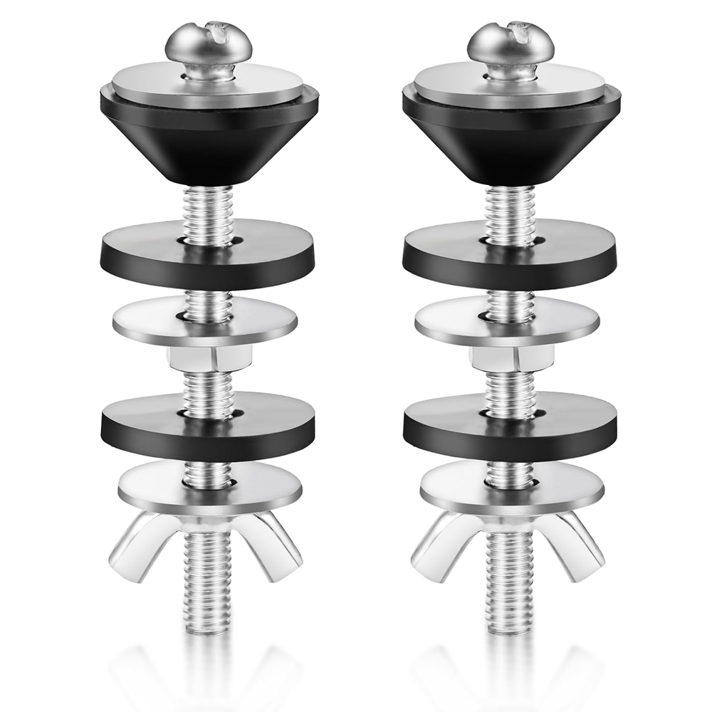 2Pcs Universal Toilet Tank to Bowl Bolts Kit, Waterproof and Rustproof Toilet Bo