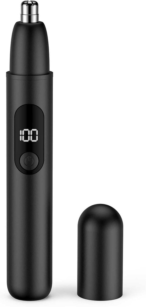 Smity Ear and Nose Hair Trimmer Professional Painless Eyebrow Black
