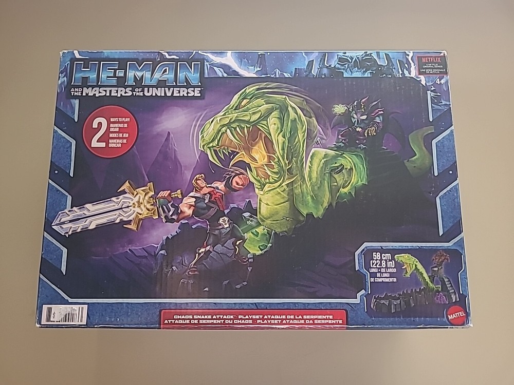 He-Man Masters of the Universe Chaos Snake Attack Playset New in Box