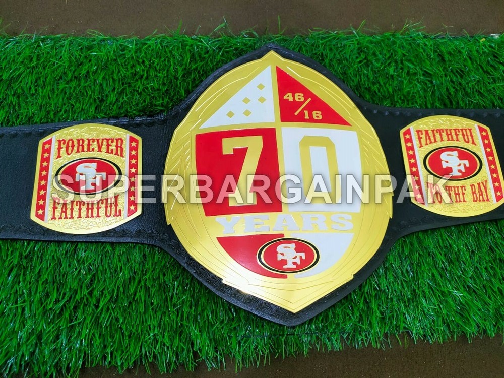 SF 49ers Championship Wrestling Brass 2mm Belt