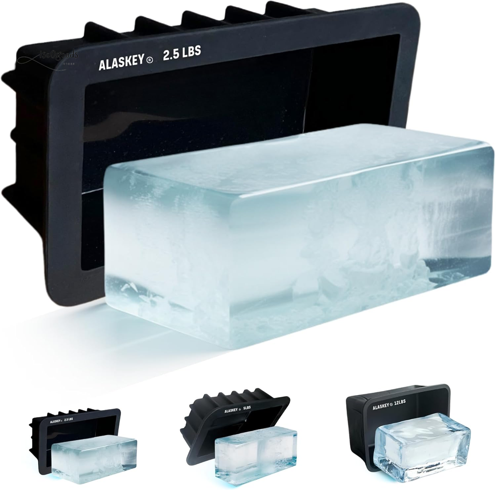 ® Extra Large Ice Block Mold (Single) – Create Perfect Ice Bricks – Professional