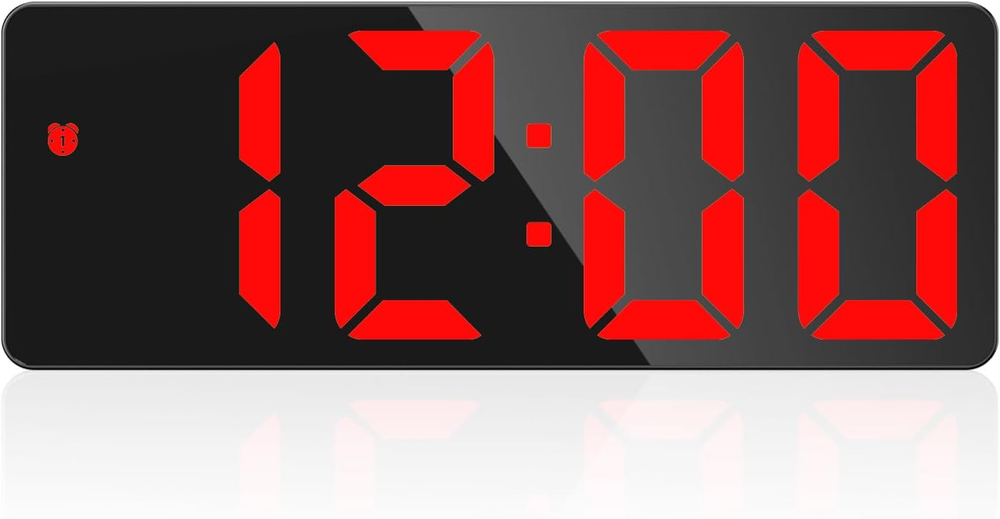 6.5 Inch LED Digital Alarm Clock for Bedroom or Desk with Dimmer