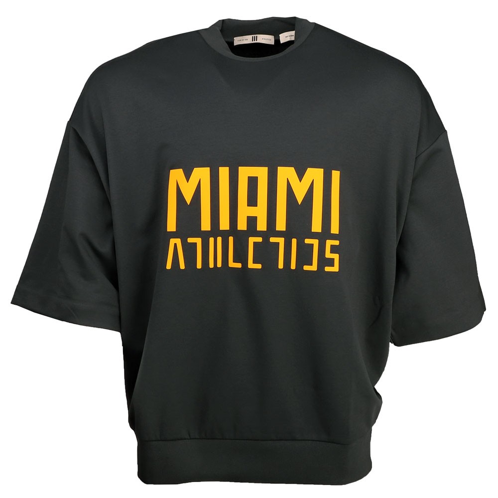 adidas Fear Of God Athletics Ncaa University Of Miami Hurricanes Crew Neck Short