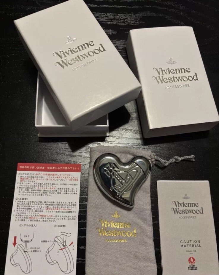 Vivienne Westwood Heart Lighter Silver *READY TO SHIP*
