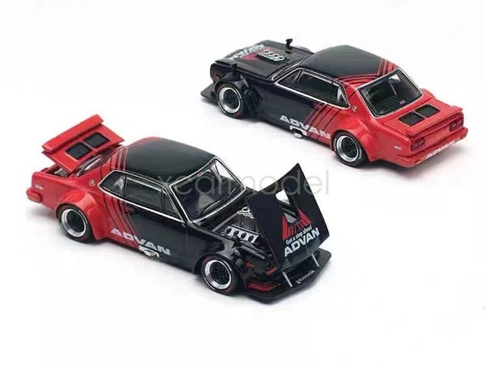 Poprace 1:64 Scale Advan Skyline GTR V8 Drift Sports Diecast Metal Car Model