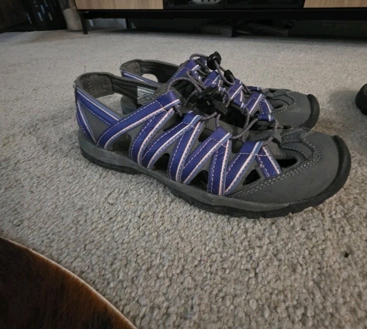 Northside Womens Strappy Waterproof Sandals Gray Purple Pink Size US 8