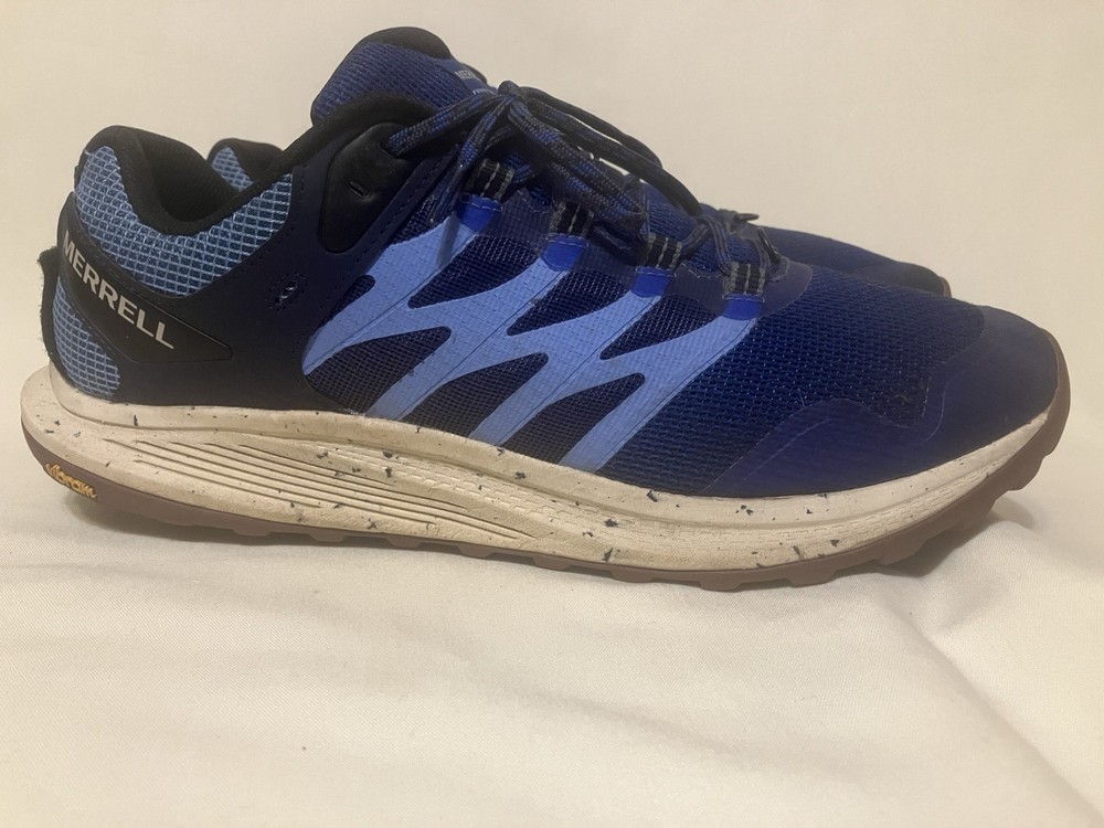 Merrell Nova 3 Mens Blue Hiking Running Sneakers Size 14 J068203