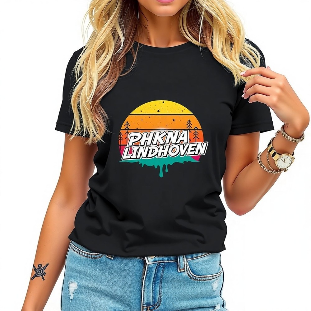 Retro Sunset Forest Graphic T-Shirt 