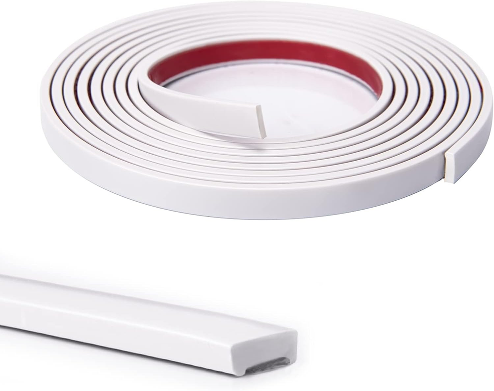 10 Ft Peel and Stick Flexible Vinyl Molding Trim for Wall Tile Edges, Kitchen Ba