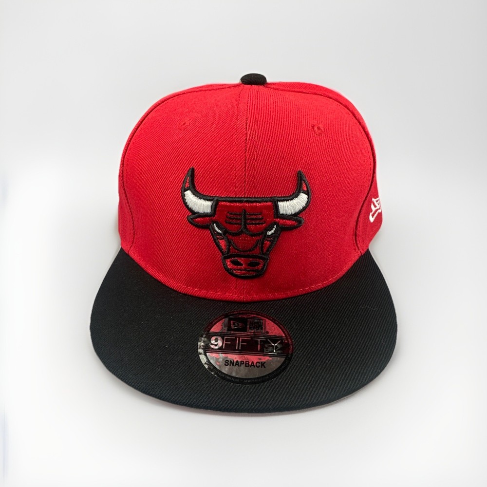 Chicago Bulls 9FIFTY NBA Adjustable Snapback New Era Cap hat red/black