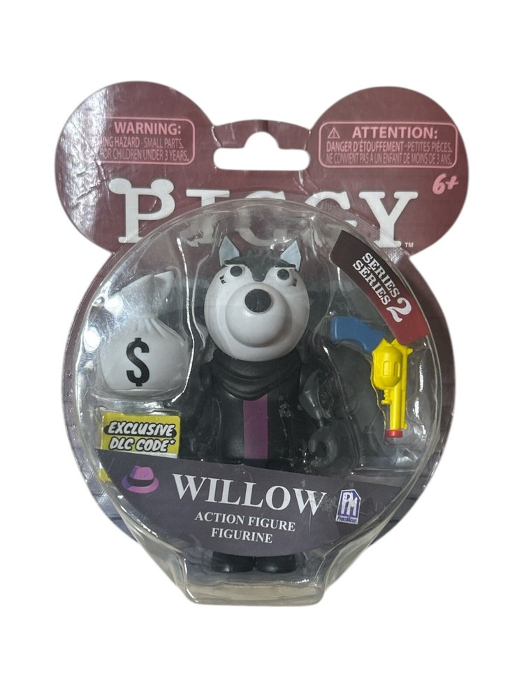 PIGGY- WILLOW - Series 2 Wolf Action Figure Roblox with Exclusive DLC Code - NIB