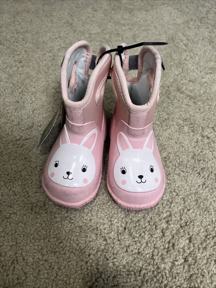 Bunny Rain Boots Girls Size 6.5