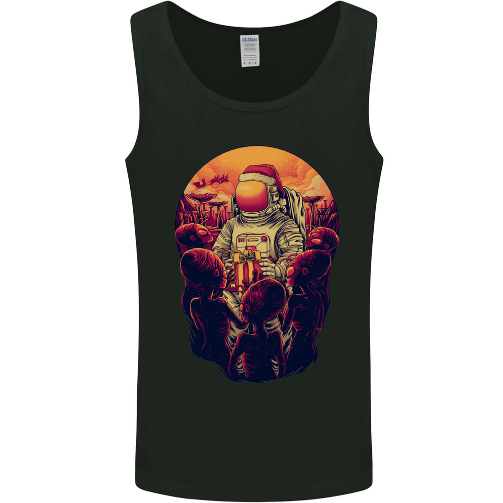 Spaceman Santa Christmas Space Astronaut Mens Vest Tank Top
