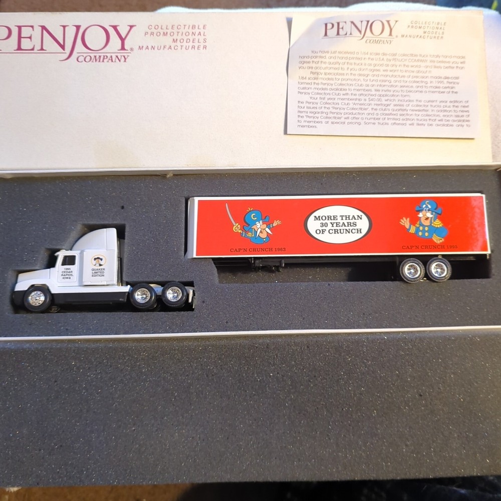 Penjoy Company Collectible Promotional Models Manufacturer Captain Crunch