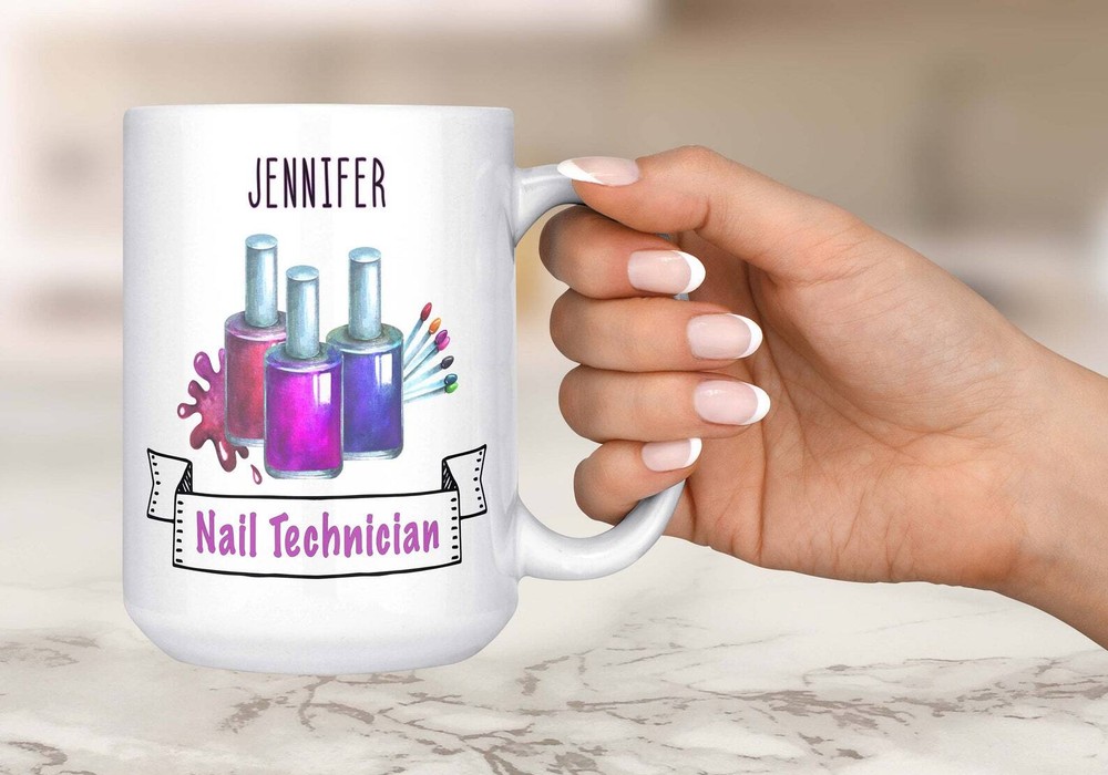 Personalized Nail Tech Mug Custom Nail Technician Mug Personalized Occupation