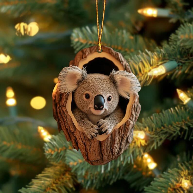 Koala Christmas Ornament  Holiday Gift for Koala Lover  Animal Lover Gift