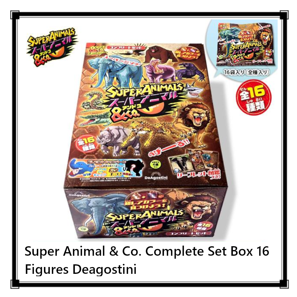 Super Animal & Co. Complete Set Box 16 Figures Full Deagostini Japan New CBP