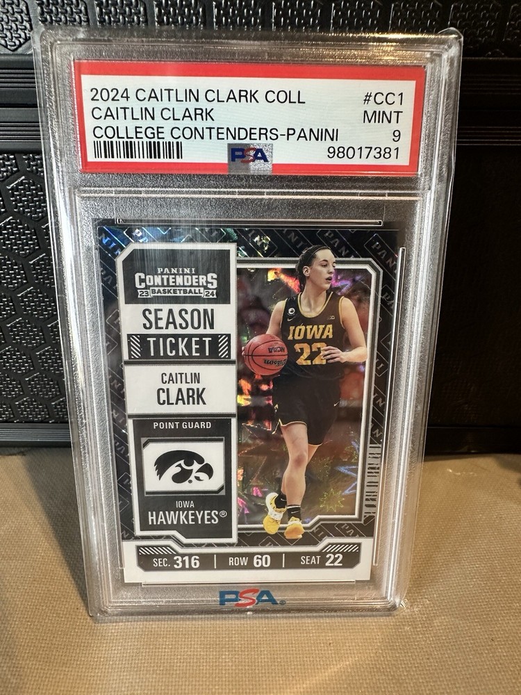2024 Panini Caitlin Clark Collection - College Contenders #CC1 PSA 9