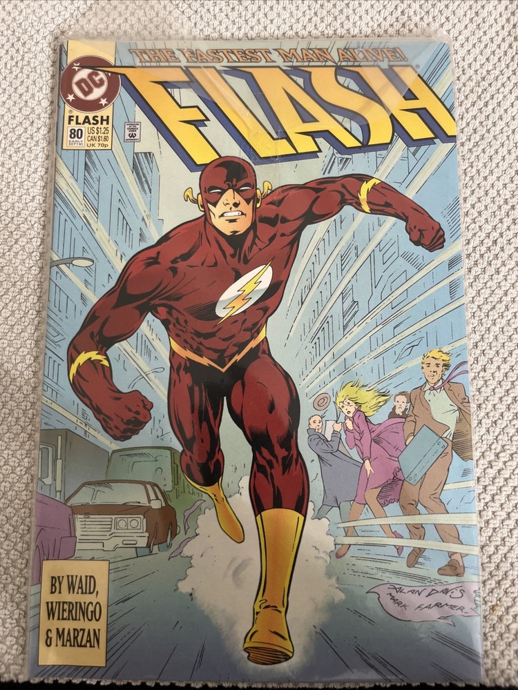 The Flash #80 Red & Gold Foil Cover The Fastest Man Alive 1993 DC Comics