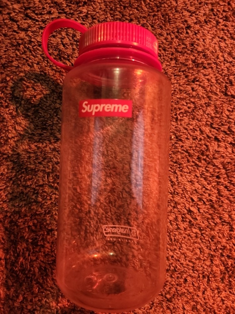 Supreme x Nalgene 32oz Black Red Water Bottle SS20 Bogo  