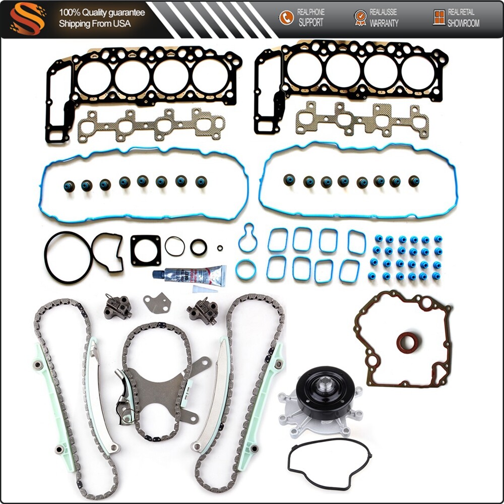 Jeep Grand Cherokee 4.7L 02-03 Water Pump Timing Chain Kit with Head Gasket Set