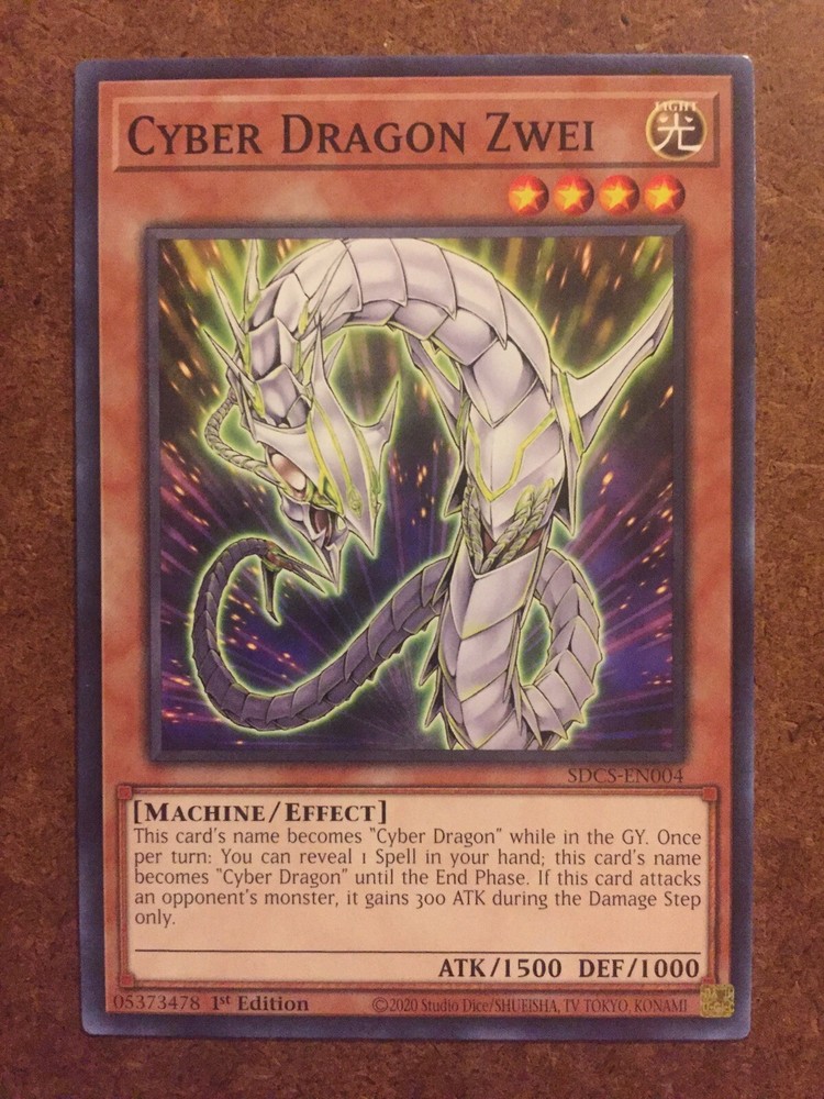 Cyber Dragon Zwei SDCS-EN004 Ultra Rare Yugioh Card-image