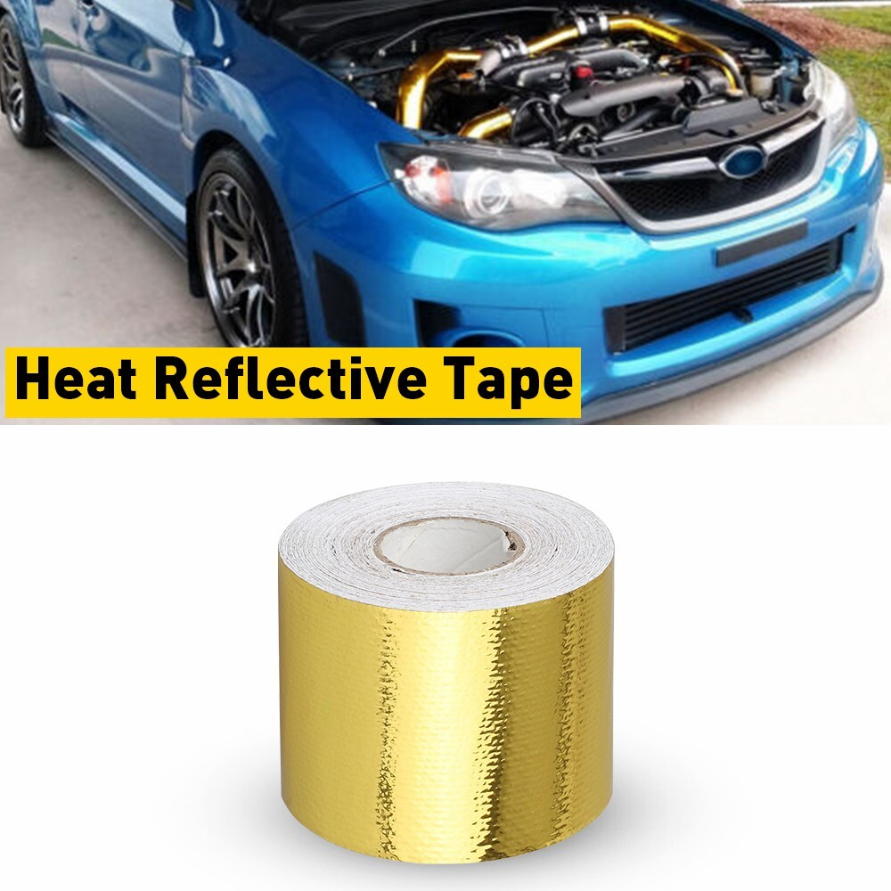 Self Adhesive Wrap Tape Fit For Car 1200°f Reflective Continuous Heat Shield