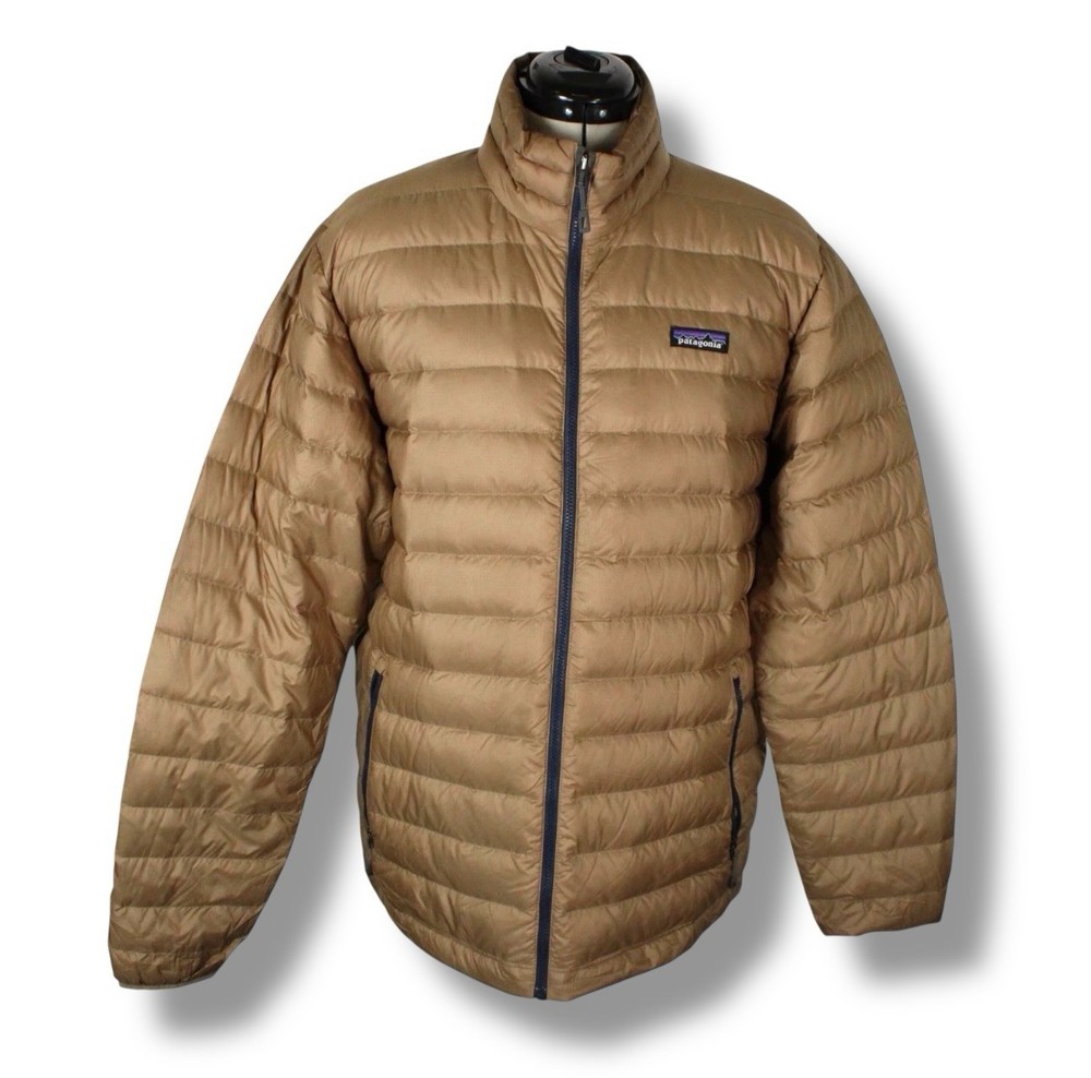 Patagonia Men's Down Sweater Puffer Jacket Mens Large Marlow Brown Lightweight