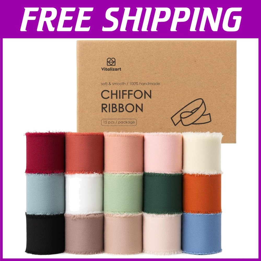 Silk-Like Chiffon Ribbons - Perfect for Weddings