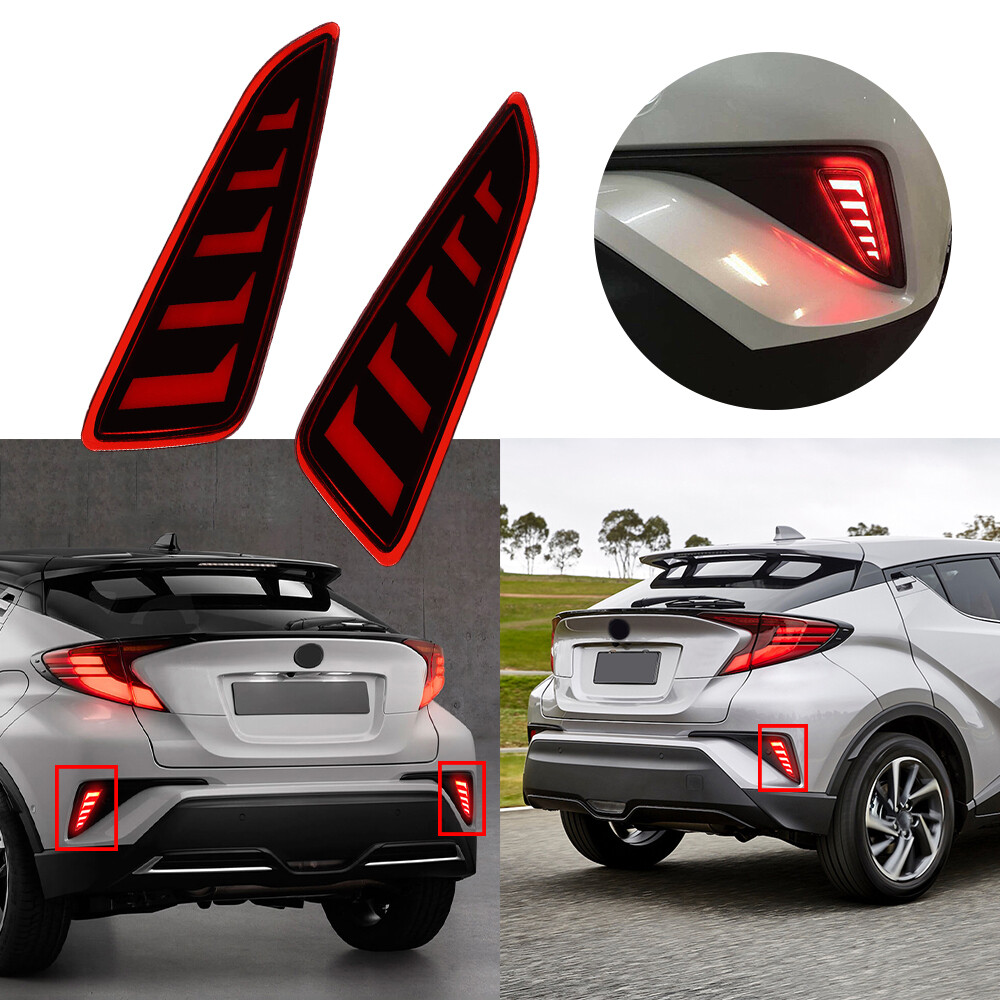 Fit For Toyota C-HR 2016-2021 LED Brake Lamp with Red Light and Durable Red Lens Reflector
