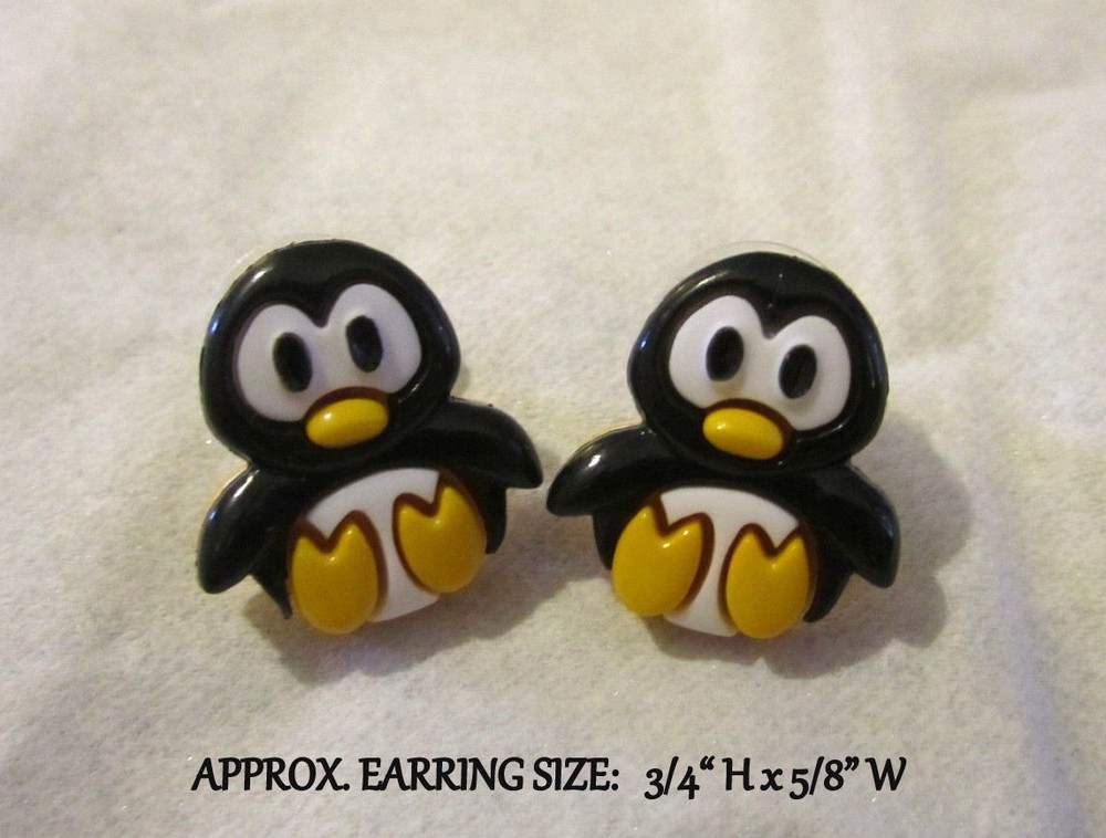 Penguin Earrings