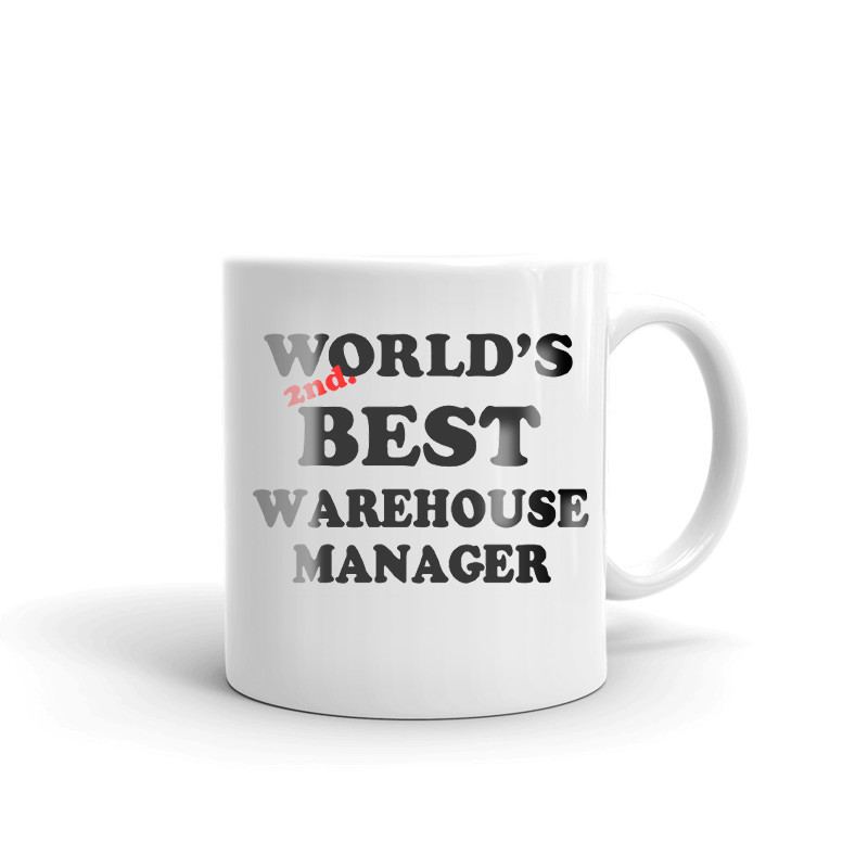 World's 2nd Best Warehouse Manager Coffee Tea Ceramic Mug Office Work Cup Gift