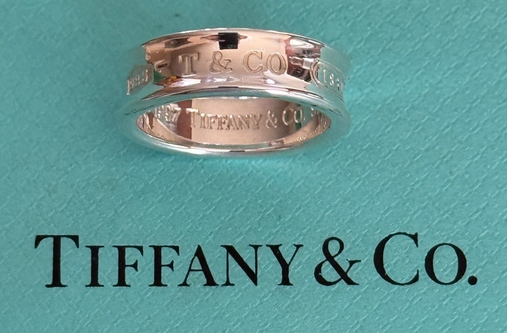 Tiffany & Co.  1837 Ring Sterling Silver 925  Size  7  1/4 US