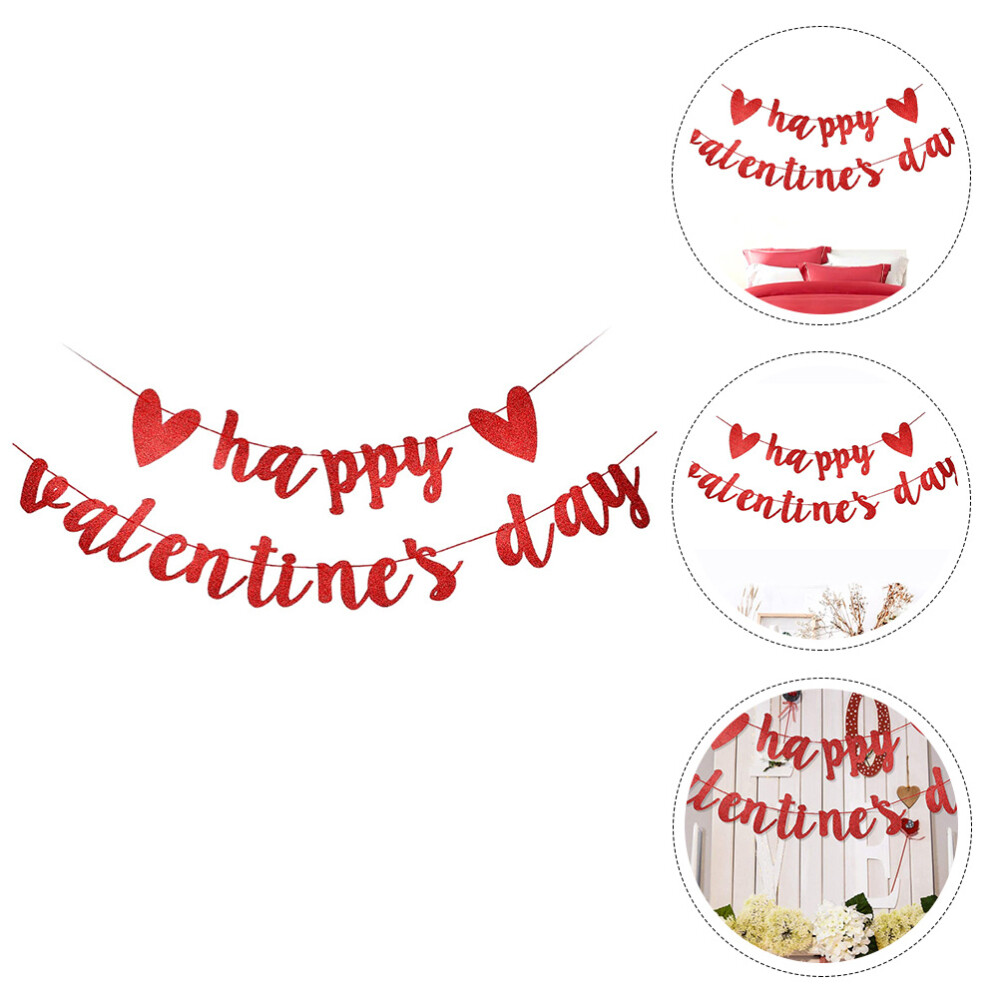 Valentine Pride Party Decor Set with Pull Flag Banner and Balloons-image