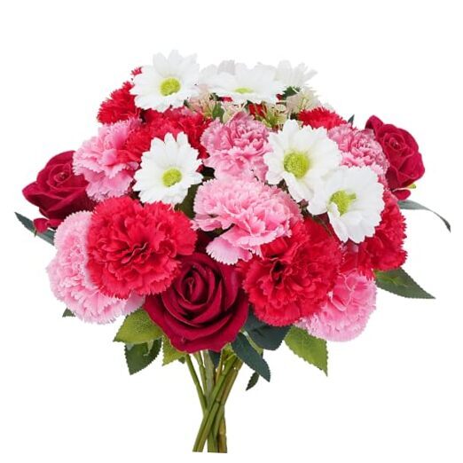 Artificial Flowers Valentine's Day Decorations Fake Spring Flowers Red,pink01