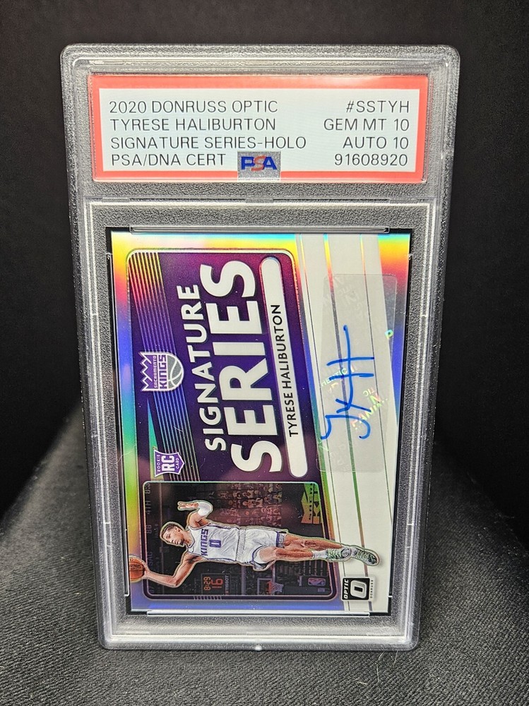 Tyrese Haliburton RC AUTO Holo PSA 10/10 Optic SIGNATURE SERIES-HOLO Gem Mint