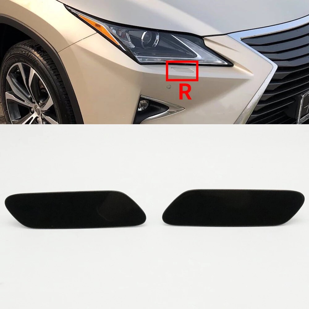 L or R Headlamp Washer Sprayer Jet Nozzle Cover Cap For Lexus RX350 RX450 16-19✲