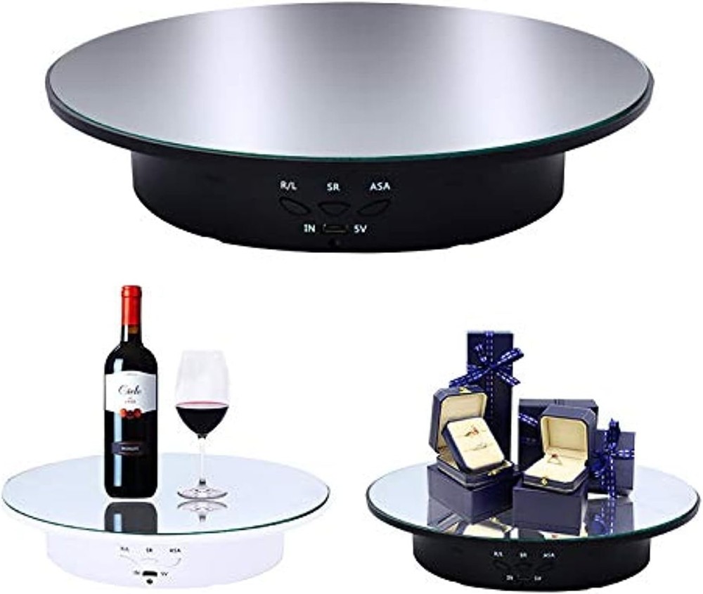 Motorized Rotating Display Stand, 7.87Inch /17.6Lbs Load, 360 Degree Electric Ro