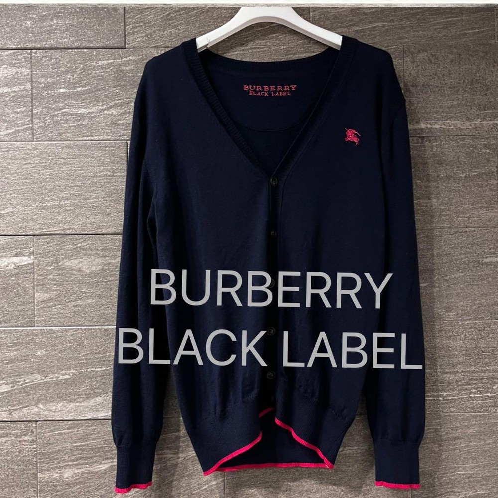 Burberry Black Label knit cardigan in 100% wool F/S from Japan