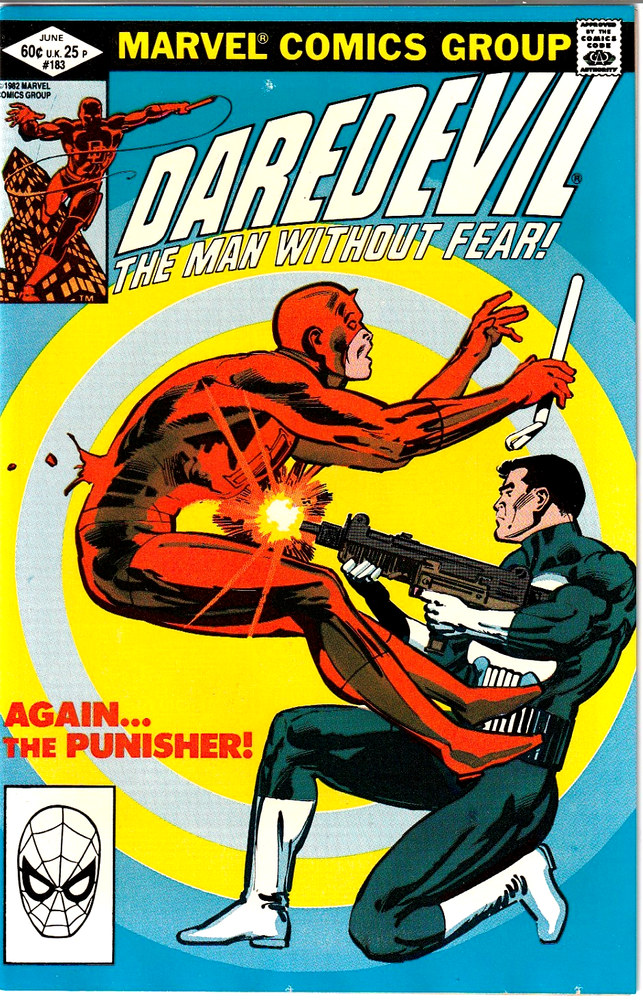 Daredevil #183 VF/NM Hot Key 1st DD Vs Punisher! Iconic Frank Miller Cover 1982