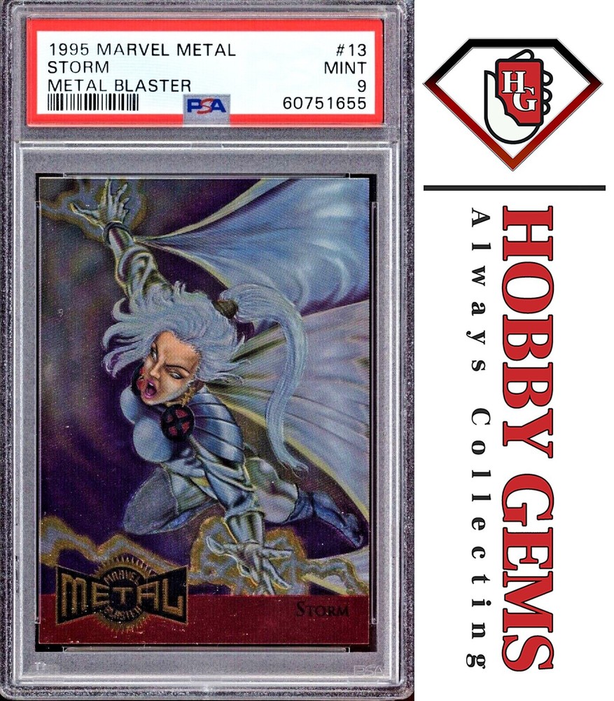 STORM PSA 9 1995 Fleer Marvel Metal Metal Blaster #13