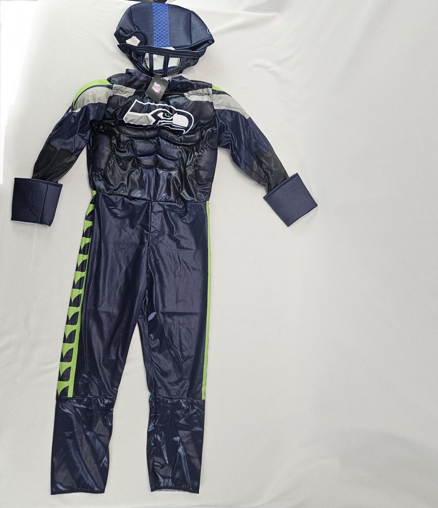 Jerry Leigh Toddler Navy Seattle Seahawks Game Day Costume Size 4-5 T