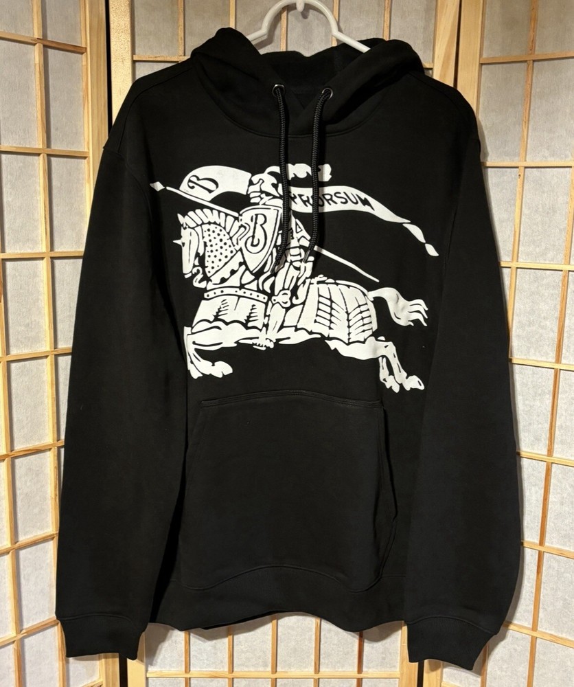 Burberry Hoodie XL Men’s Black Knight Logo