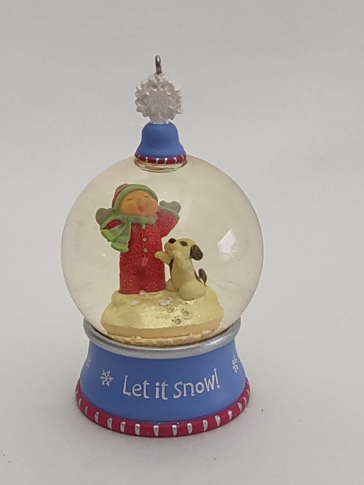 2002 Hallmark Keepsake First Snow Snow Globe by Nina Aubé