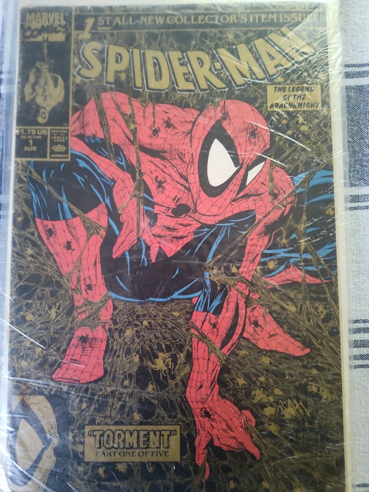 Spider-Man #1 Gold Variant Edition Torment 1 of 5 McFarlane 1990 Marvel 2nd